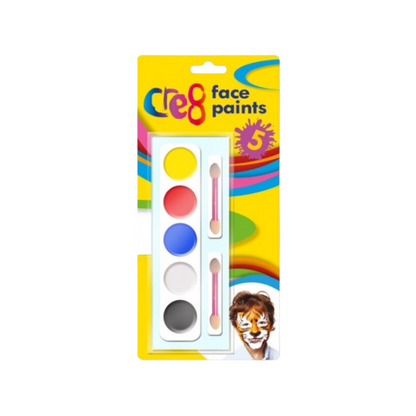Wholesale Kids Face Paints Kit - 5 Colours - (Case of 12)