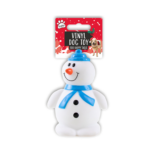 Wholesale Christmas Squeaking Dog Toy - Santa/Reindeer/Snowman - (Case of 24)