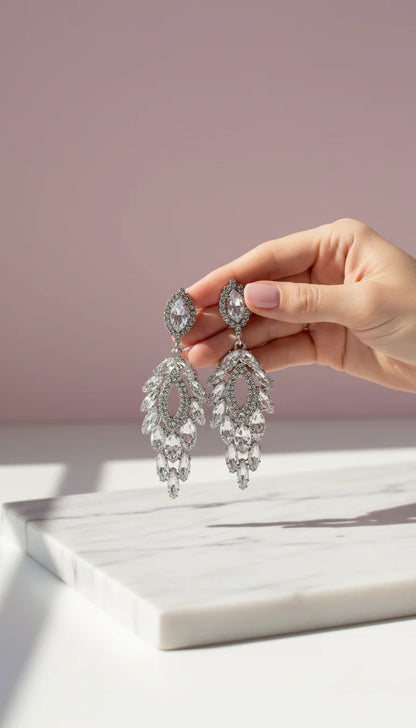 Teardrop Crystal Drop & Dangle Earrings