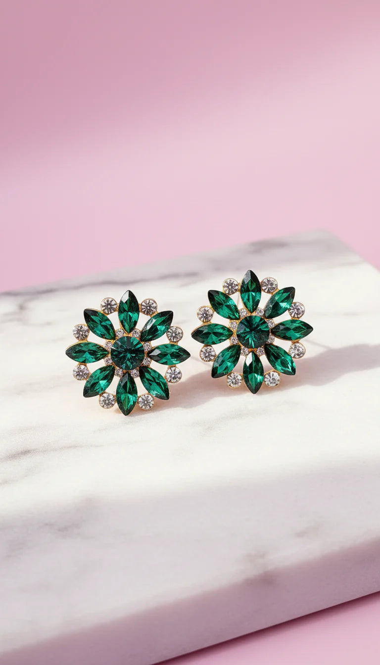 Sparkly Crystal Stud Earrings
