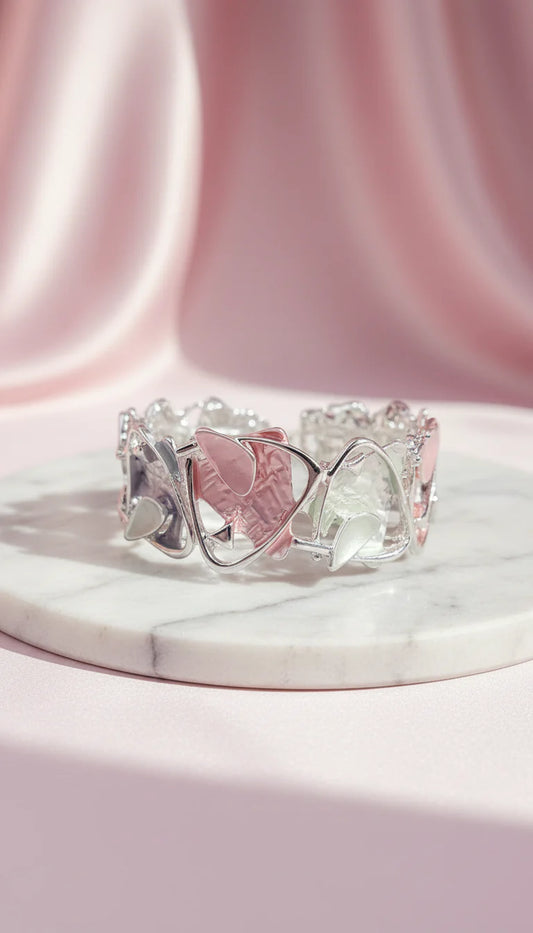 Abstract Geometric Stretchy Bracelet