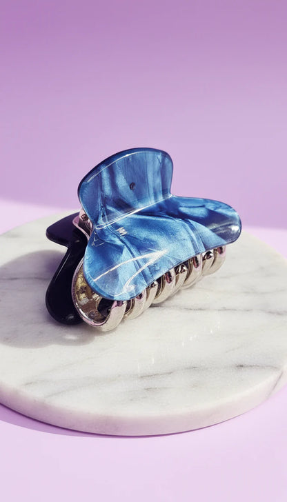 Marbled Mini Hair Clamps Pack of 12