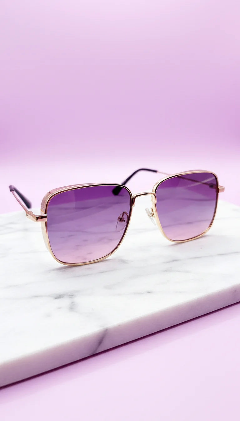 Gold Frame Sunglasses Box of 20