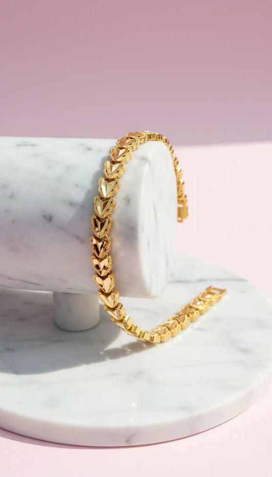 24k Gold Plated Butterfly Link Bracelet