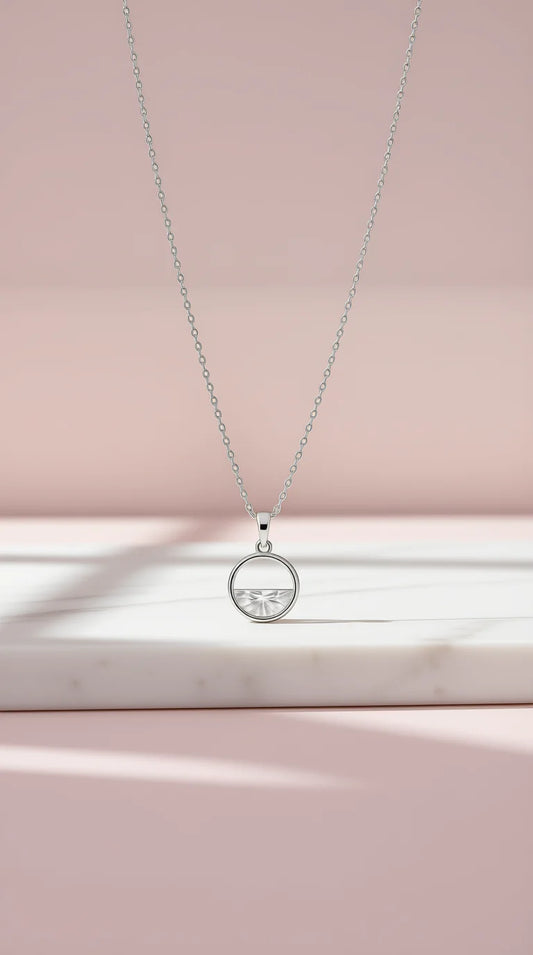 Horizon Crystal Pendant Necklace