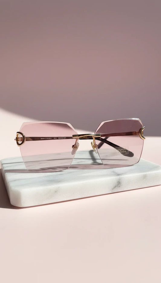 Rimless Retro Sunglasses Box of 12