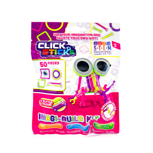 Wholesale Click Sticks Glitter Set 50pc - (Case of 12)