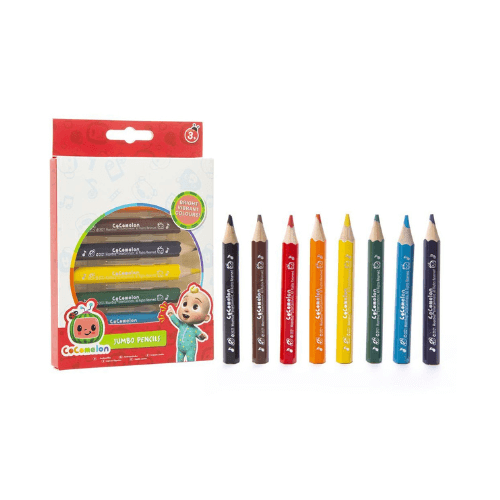 Wholesale Cocomelon Jumbo Coloured Pencils - (Case of 12)