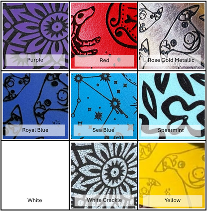 Leather Collar - Constellations