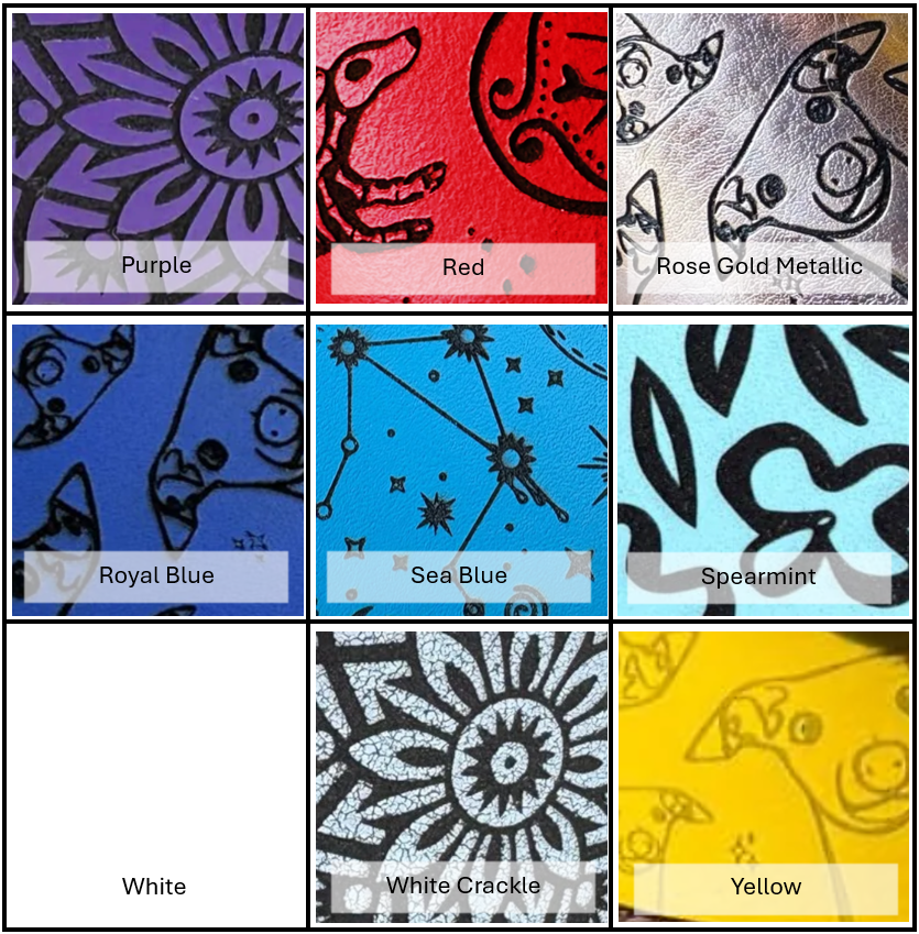 Leather Collar - Mandala