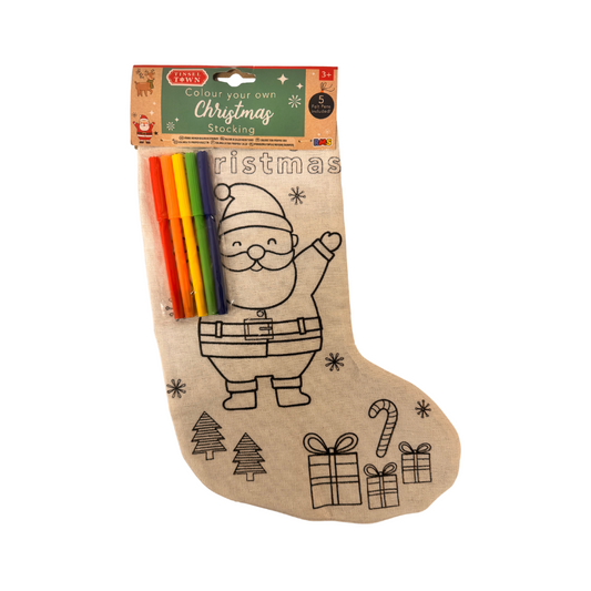 Wholesale Colour Your Own Christmas Stockings - (Case of 12)