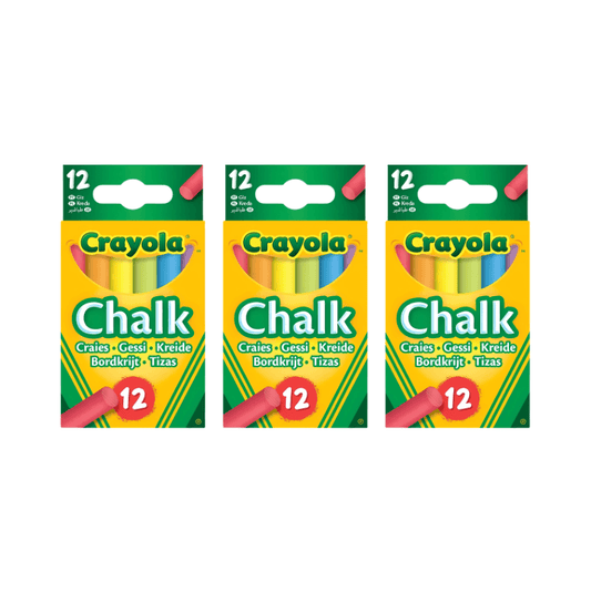 Wholesale Crayola 12 Pack Of Coloured Chalks - (Case of 12)