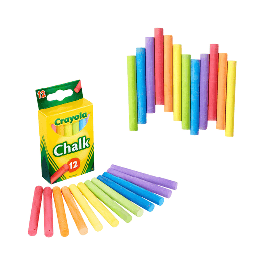 Wholesale Crayola 12 Pack Of Coloured Chalks - (Case of 12)