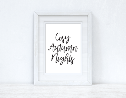 Cosy Autumn Nights Autumn Seasonal Wall Home Decor Print
