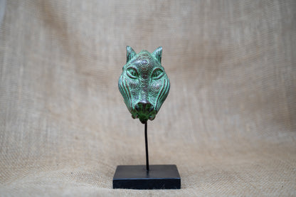 Benin Leopard sculpture - Bronze 26.1