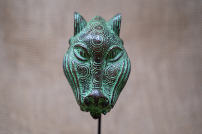 Benin Leopard sculpture - Bronze 26.1