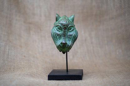 Benin Leopard sculpture - Bronze 26.3