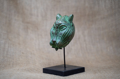 Benin Leopard sculpture - Bronze 26.3