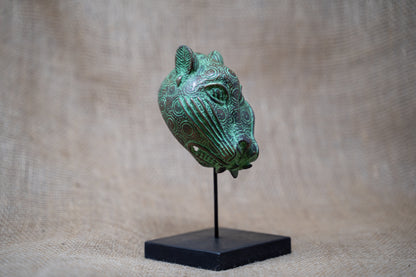 Benin Leopard sculpture - Bronze 26.3