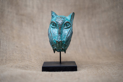 Benin Leopard sculpture - Bronze 26.4