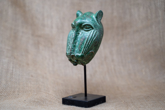 Benin Leopard sculpture - Bronze 26.5
