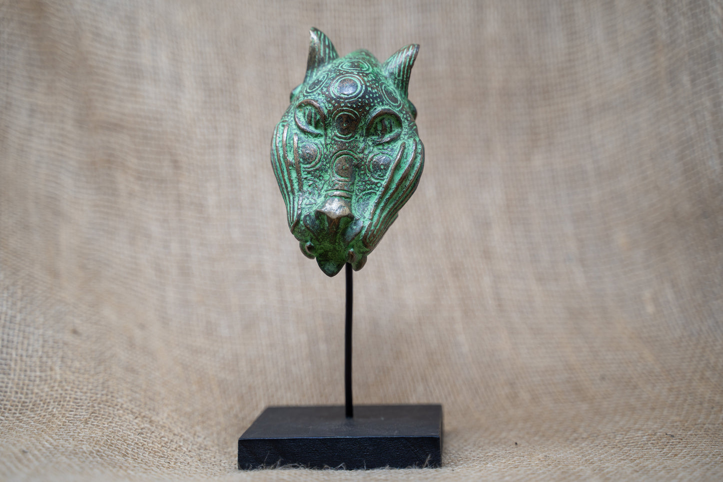 Benin Leopard sculpture - Bronze 26.9