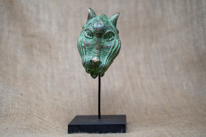 Benin Leopard sculpture - Bronze 26.9