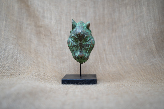 Benin Leopard sculpture - Bronze 26.11