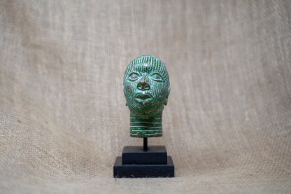 Benin Bronze Head - 37.2