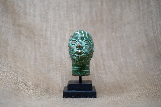 Benin Bronze Head - 37.2