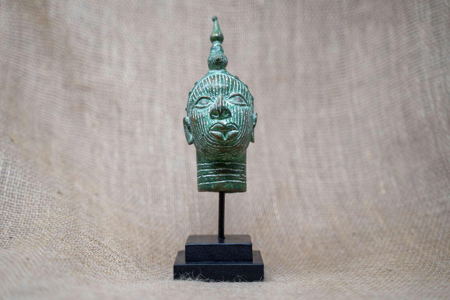 Benin Bronze Head - 37.3