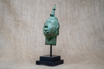 Benin Bronze Head - 37.3