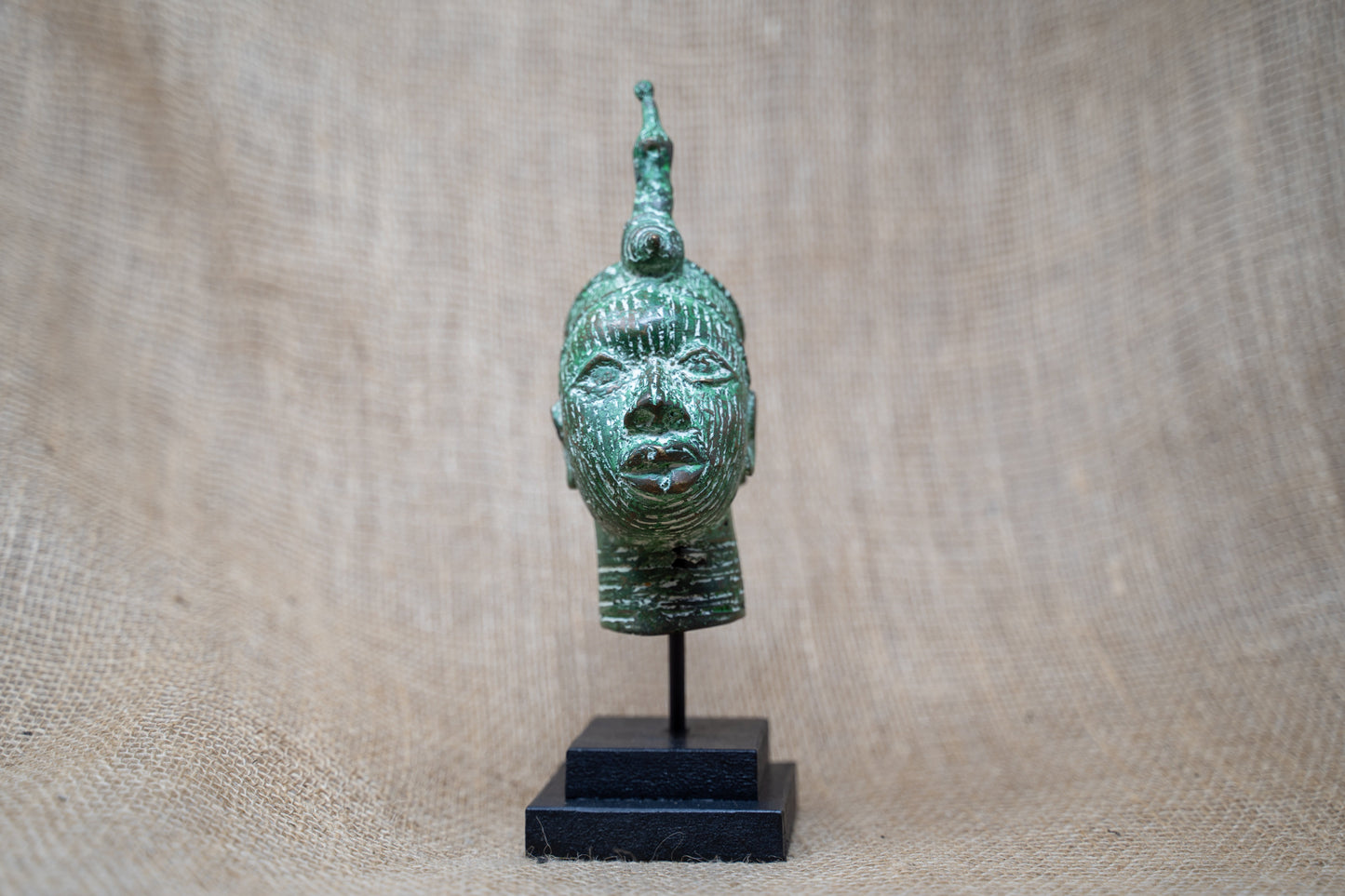 Benin Bronze Head - 37.4