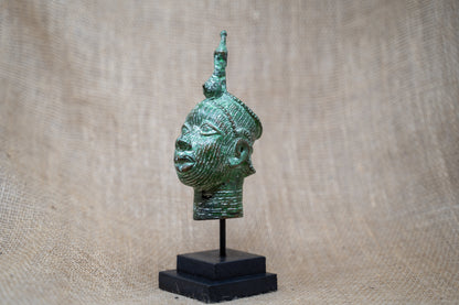 Benin Bronze Head - 37.4