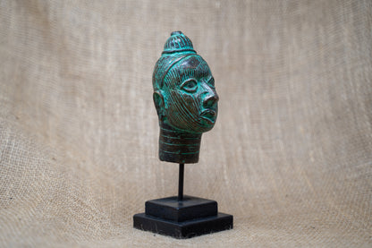 Benin Bronze Head - 37.5