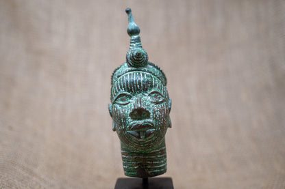 Benin Bronze Head - 37.6