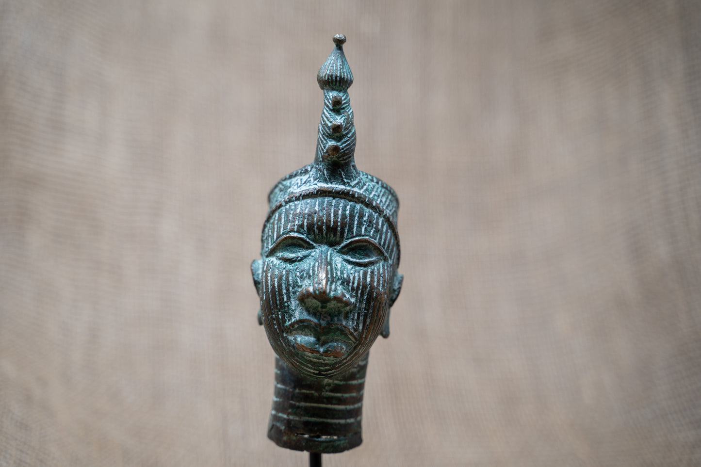 Benin Bronze Head - 37.7