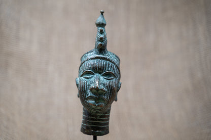 Benin Bronze Head - 37.7