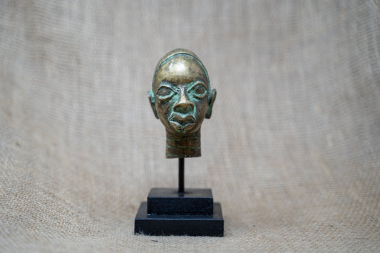 Benin Bronze Head - 37.8