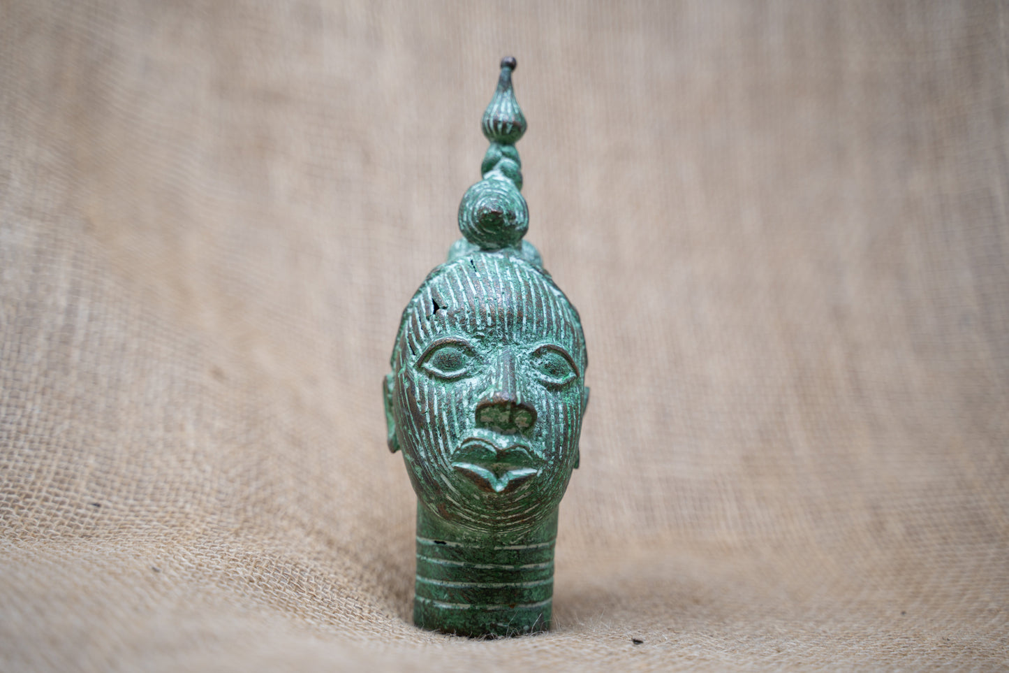 Benin Bronze Head - 37.10A