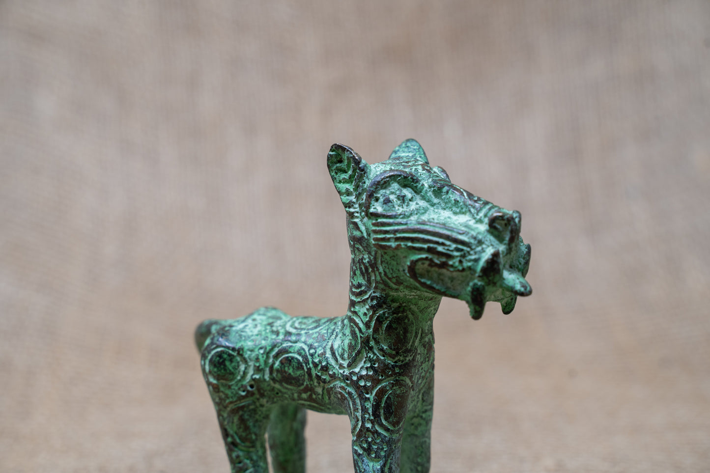 Benin Leopard sculpture - Bronze 56.11