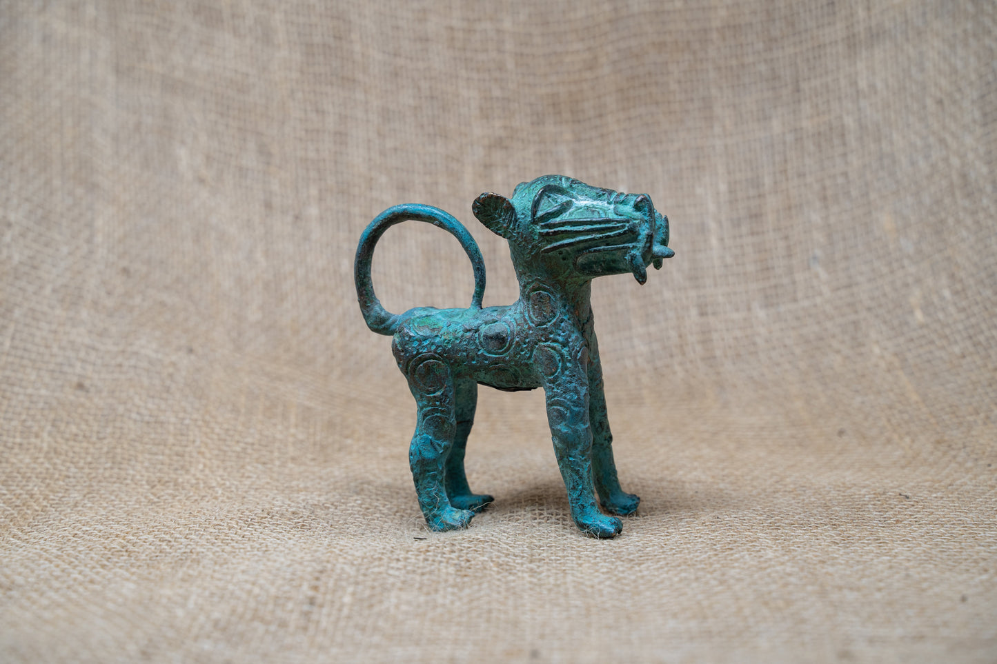 Benin Leopard sculpture - Bronze 56.12