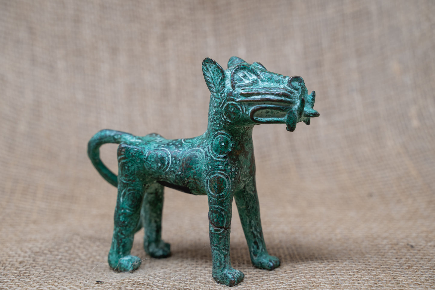 Benin Leopard sculpture - Bronze 56.13