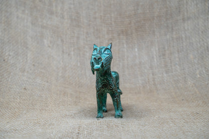 Benin Leopard sculpture - Bronze 56.14