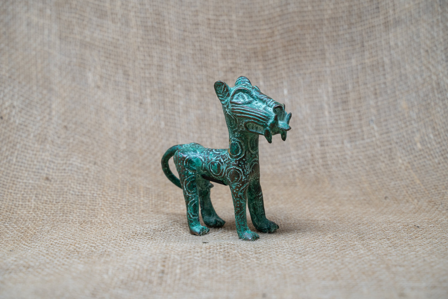 Benin Leopard sculpture - Bronze 56.14