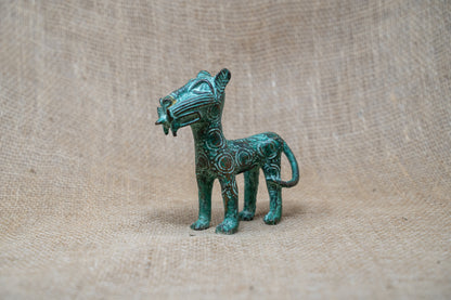 Benin Leopard sculpture - Bronze 56.14