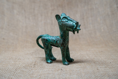Benin Leopard sculpture - Bronze 56.14