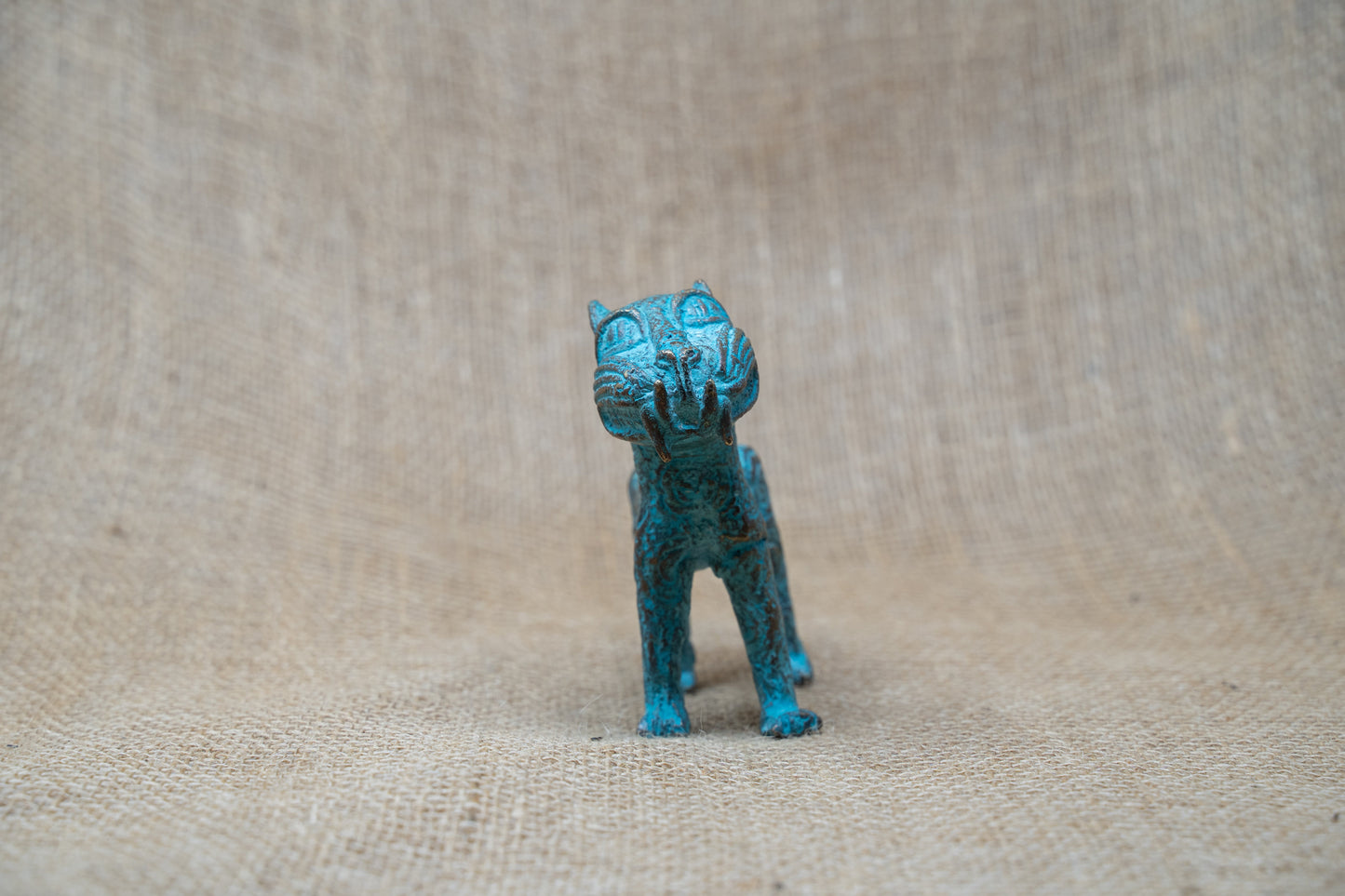 Benin Leopard sculpture - Bronze 56.15