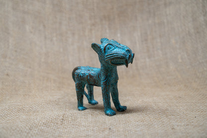 Benin Leopard sculpture - Bronze 56.15