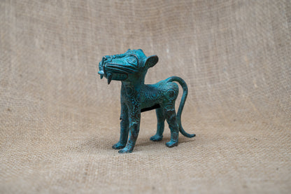 Benin Leopard sculpture - Bronze 56.17